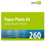 PRINT IT Paper Photo Glossy A3, 260g/m2, 20 sheets - Photo Paper