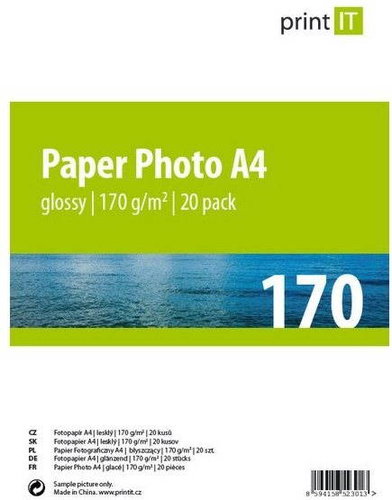 DRUCKEN SIE ES Papierfoto A4 170 g / m2 glänzend 20St - Fotopapier - Hauptbild