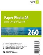 Nyomtassa Paper Photo A6 fényes 20 lap - Fotópapír
