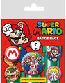 Super Mario: Figures - odznaky 5 kusů