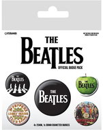 The Beatles: White - badges 5 pieces - Badge