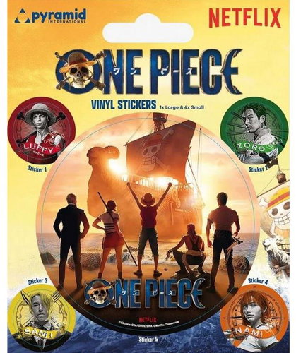 One Piece Live Action: Characters - set of 5 - Self-Adhesive Sticker - Main image