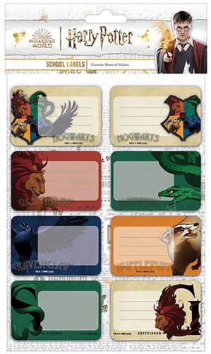 Harry Potter: Intricate Houses - set of 8 pieces - Self-Adhesive Sticker - Main image