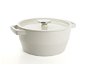 PYREX Casserole round cast iron 28cm, 6.3l cream white - Pot