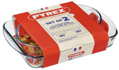 Pyrex 2er Set Backformen 2 Stück 2,7 l + 2,2 l - Auflaufform - Hauptbild