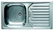 Pyramis ET 78 B 1D FLAT 1 1/2 - Stainless Steel Sink