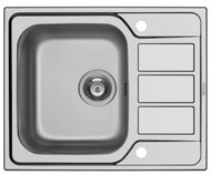 Pyramis Athena 1B 1D, 62 × 50 cm - Stainless Steel Sink