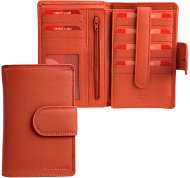 Old River Dámská kožená peněženka 025 oranžová - Wallet
