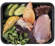 Ostrich with side dish 0,5 kg - Dog Food in Tray