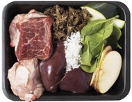 Beef with cricket and side dish 0,25 kg - Dog Food in Tray