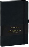 Notique Zápisník linkovaný, čierny, 13 × 21 cm - Zápisník