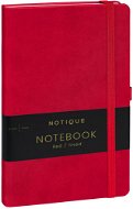 Notique Zápisník linajkový, červený, 13 × 21 cm - Zápisník