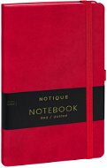 Notique Notes tečkovaný, červený, 13 × 21 cm - Zápisník