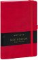 Notique Notes tečkovaný, červený, 13 × 21 cm - Zápisník