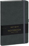 Notique Notes linkovaný, šedý, 13 × 21 cm - Zápisník