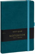 Notique Notes tečkovaný, tyrkysový, 13 × 21 cm - Zápisník