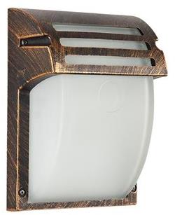 Luxera Outdoor wall lamp AMALFI MINI black/bronze - Garden Lighting - Main image