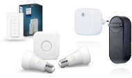 Philips Hue White und Color ambiance 9,5W E27 PMO 2er Pack Starterpaket + Philips Hue Dimmer Switch  - Set