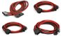 Phanteks Extension Cable Set – Černe/Červené - Napájací kábel