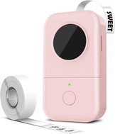 Phomemo D30, Pink + Roll of 100 Labels, 12 × 40mm - Label Printer