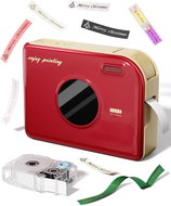 Phomemo A30, Red + Printing Ribbon (14mm × 3.6m) - Label Printer