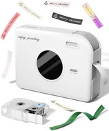 Phomemo A30, White + Printing Ribbon (14 mm x 3.6 m) - Label Printer