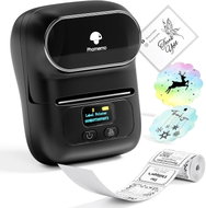 Phomemo M110, Black + Roll of 320 Labels, 40 × 20mm - Label Printer