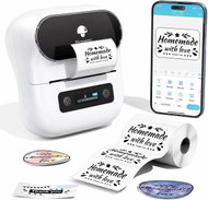 Phomemo M220, White + Roll of 320 Labels, 40 × 20 mm - Label Printer