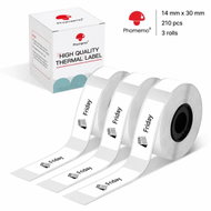 Phomemo Labels, White, 3 Rolls, 14 × 30mm, 210pcs, for D30 - Paper Labels