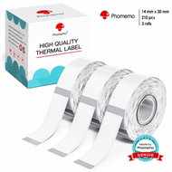 Phomemo Transparent Labels, 3 Rolls, 14 × 30 mm, 210 pcs, for D30 - Paper Labels
