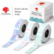 Phomemo Coloured Labels Stars, 3 Rolls, 12×40mm, 160 pcs, for D30 - Paper Labels