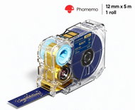 Phomemo Ribbon, Dark Blue, 12mm x 5m, for A30 - Paper Labels