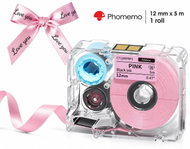 Phomemo Ribbon, Pink 12mm x 5m, for A30 - Paper Labels