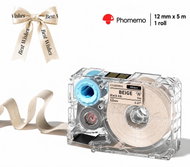 Phomemo Ribbon, Beige 12mm x 5m, for A30 - Paper Labels
