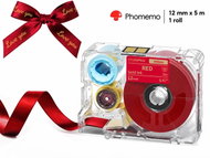 Phomemo Ribbon, Red 12mm × 5m, for A30 - Paper Labels