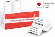 Phomemo Labels, White, 40 × 30 mm, 3 Rolls, 3 × 230pcs, for A42, M110, M220, M221, E50Pro - Paper Labels
