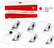 Phomemo Labels, White, 40×30mm, 6 Rolls, 6×230pcs, for A42, M110, M220, M221, E50Pro - Paper Labels