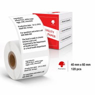 Phomemo Labels, White, 40 × 60mm, 120pcs, for M110, M220, M221, E50Pro - Paper Labels