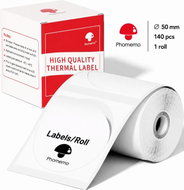 Phomemo Round Labels, White, 50 × 50mm, 140pcs, for M110, M220, M221, E50Pro - Paper Labels