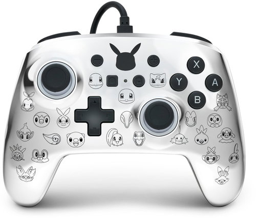PowerA Enhanced Wired Controller für Nintendo Switch - Pikachu Black & Silver - Gamepad - Hauptbild