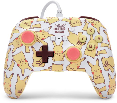 PowerA Enhanced Wired Controller for Nintendo Switch - Pikachu Blush - Gamepad - Main image