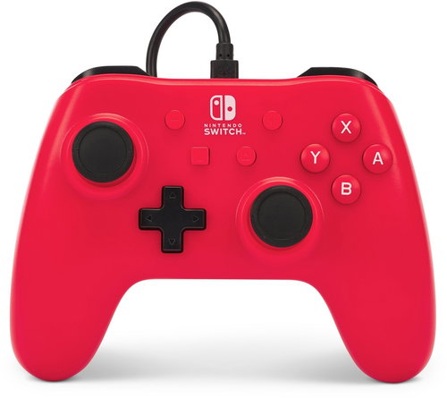 PowerA Wired Controller – Raspberry Red - Nintendo Switch - Gamepad - Main image