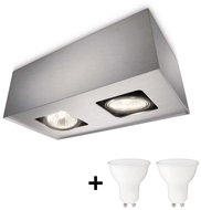 Philips 56232/48/PN - LED Spotlight TEMPO 2xGU10/6W/230V - Spot Lighting