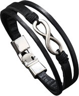 Predator Q1 Laurel - men's bracelets, black, infinity - Bracelet