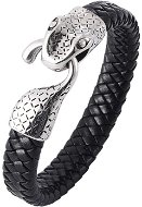 Leather bracelet 20,5 cm - cobra PD758 - Bracelet