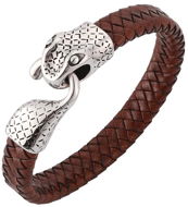 Leather bracelet 20,5 cm - cobra PD0168 - Bracelet