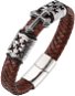 Leather bracelet 20,5 cm - cross PD0081 - Bracelet