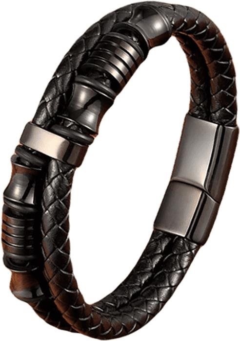 Predator Q1 bőr karkötő - 18 cm BXXG221