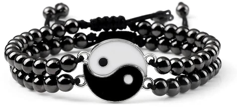 Wrap Q1 gyöngyös karkötő - Yin Yang -10-2