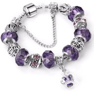 Silver Star Women's bracelet purple crown -1/V 20 - Bracelet